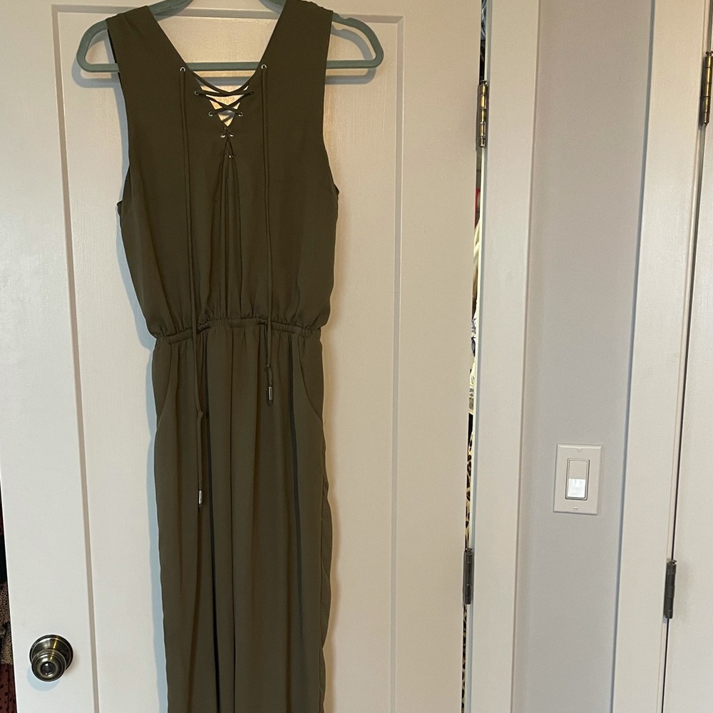 Olive green jumpsuit